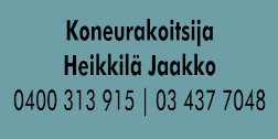 Koneurakoitsija Heikkilä Jaakko logo